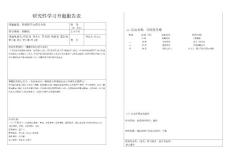 研究性學習開題報告表