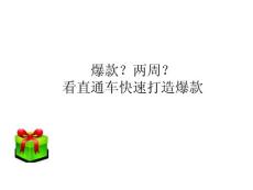 直通車兩周快速打造爆款