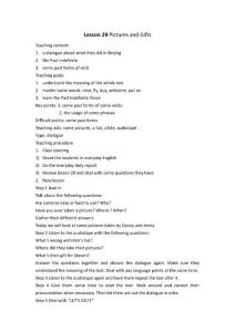 冀教版初中英語七年級下冊Lesson 29 Pictures and Gifts全英文教學設計