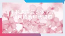 甲状腺癌怎么做化疗如何诊断甲状腺癌-精品PPT课件