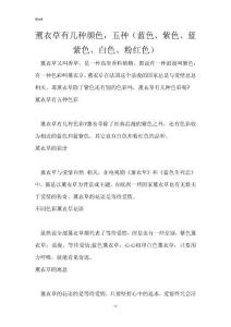 薰衣草有几种颜色，五种（蓝色、紫色、蓝紫色、白色、粉红色）