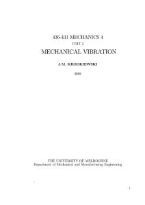 MECHANICAL VIBRATION