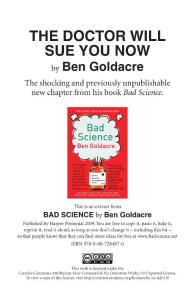 The Doctor Will Sue You Now:The Doctor Will Sue You Now