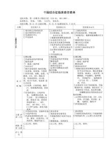 干燥综合征临床路径
