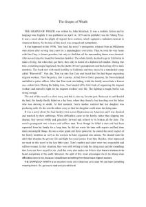 外語讀書報(bào)告The_Grapes_of_Wrath_憤怒的葡萄