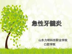 急性牙髓炎ppt课件