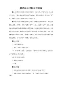 臂丛神经损伤护理常规