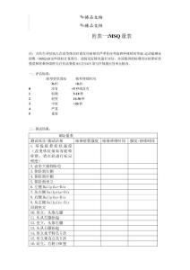 眩晕量表