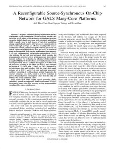 A Reconfigurable Source-Synchronous On-Chip Network for GALS Many-Core Platforms