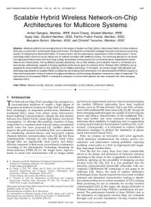 Scalable Hybrid Wireless Network-on-Chip Architectures for Multicore Systems