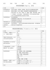 脊柱转移瘤评分