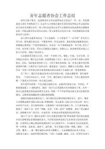 青年志愿者述職報告