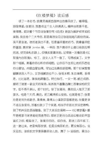 《红楼梦魇》读后感