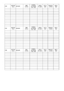 食堂食品留樣模板