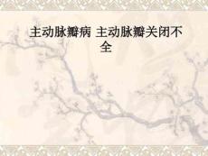 主动脉瓣病主动脉瓣关闭不全ppt课件