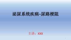 尿路梗阻PPT课件