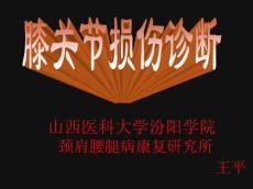 膝关节损伤诊断