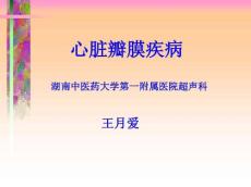 超声学心脏篇(瓣膜疾病)
