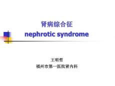 ★肾病综合征