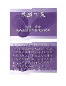 尿道下裂护理课件