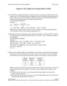 Introduction to Corporate Finance Solution Manual Chapter 9