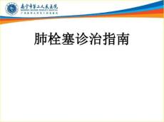 肺栓塞指南