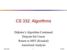CS 332 Algorithms2