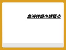 急进性肾小球肾炎