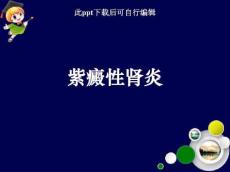紫癜性肾炎ppt课件