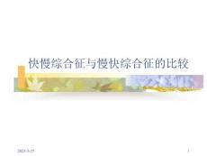 ★★快慢综合征与慢快综合征课件