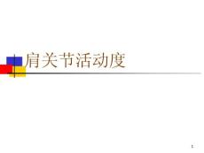 肩关节活动度