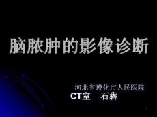 脑脓肿的影像诊断