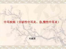 中耳疾病(分泌性中耳炎、急慢性中耳炎