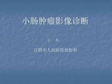 小肠肿瘤影像诊断学