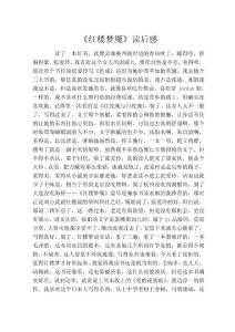 《红楼梦魇》读后感