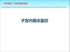 子宫内膜炎监控