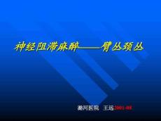 臂丛颈丛神经阻滞