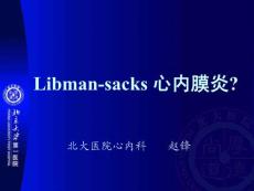 libmansacks心内膜炎赵锋