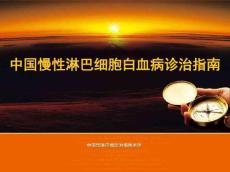 中国慢性淋巴细胞白血病诊治指南
