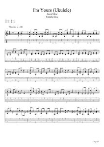 鄭成河_I´m_yours_吉他譜