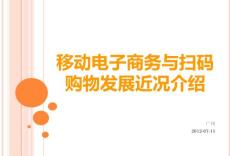 移动电子商务与扫码购物发展近况介绍（20120711）