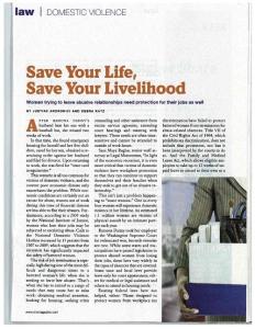Save Your Life, Save Your Livelihood.