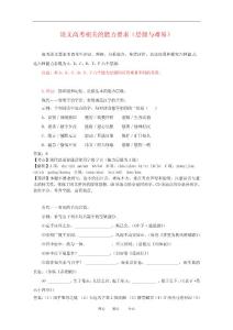 江蘇省語文備戰高考：高考相關的能力要求(層級與難易).doc