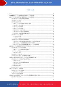 老年性黄斑变性药企业实施品牌战略策略制定与实施手册