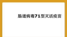 肠道病毒71型灭活疫苗