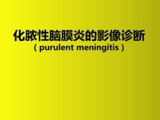 化脓性脑膜炎影像
