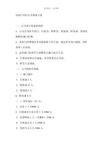 房產(chǎn)公司籌劃方案