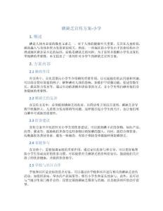 碘缺乏宣传方案 小学