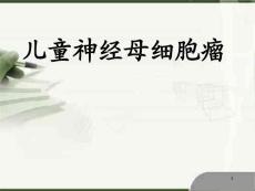 儿童神经母细胞瘤ppt课件