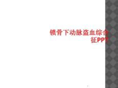 锁骨下动脉盗血综合征课件